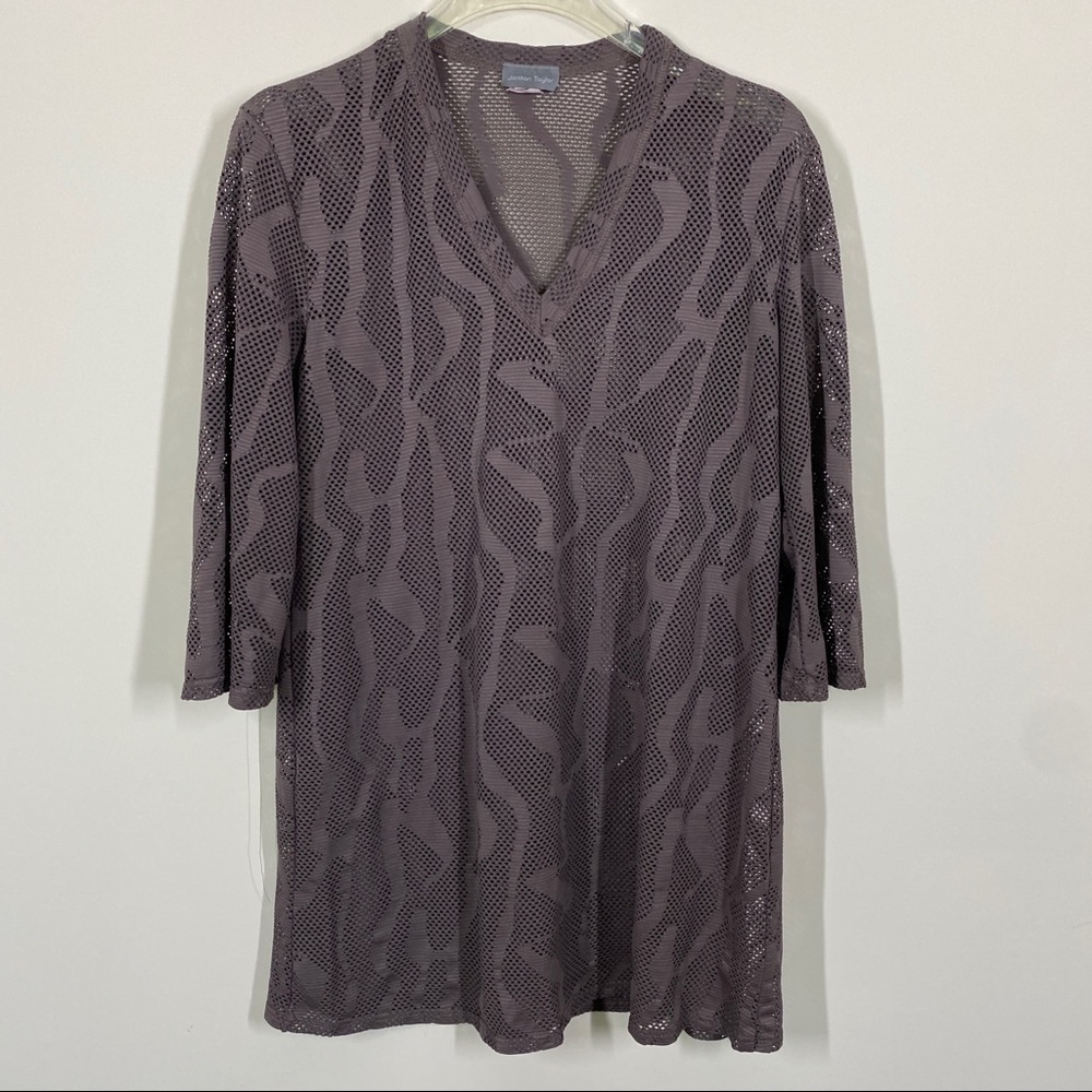 Jordan Taylor Brown Swim Coverup Sise L - Picture 5 of 5